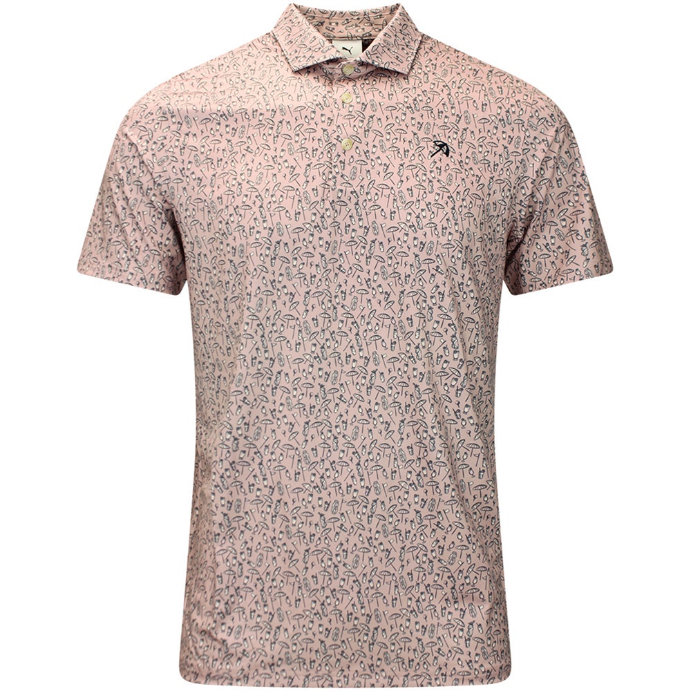 PUMA Golf Shirt - AP MATTR Saga Polo - Rose Glow AW26