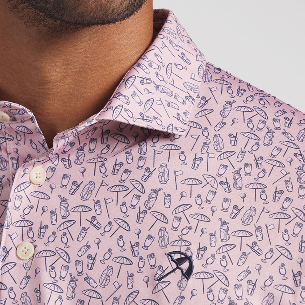 PUMA Golf Shirt - AP MATTR Saga Polo - Rose Glow AW26