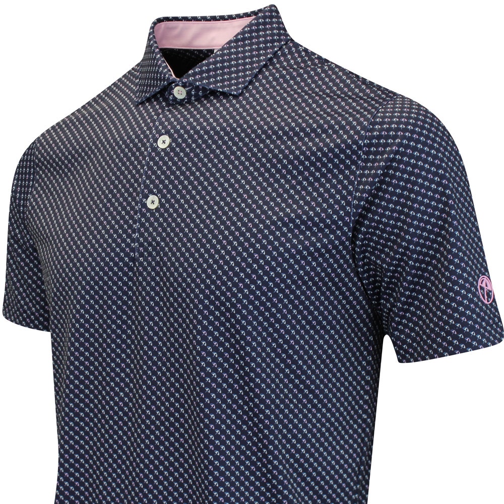 PUMA Golf Shirt - AP Micro Umbrellas Polo - Deep Navy AW25