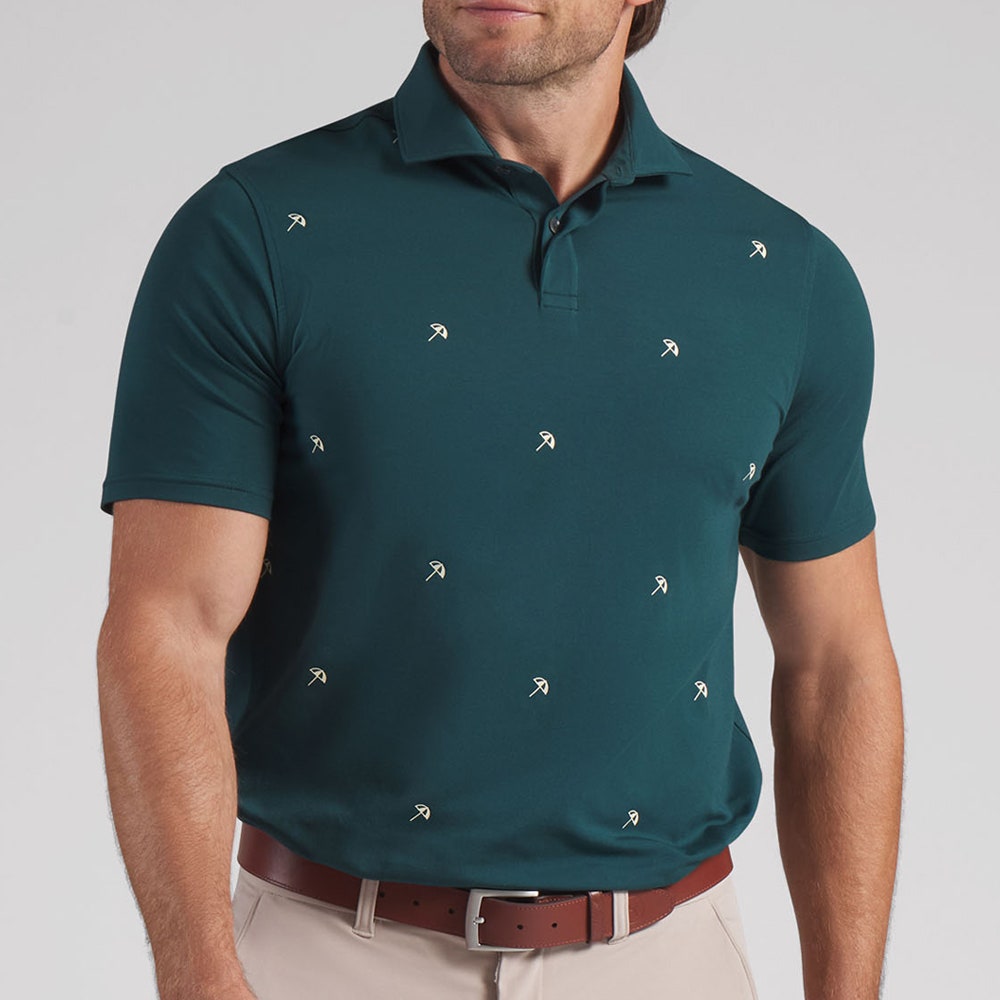 PUMA Golf Shirt - AP Modalon Umbrella Polo - Forest Green SS26