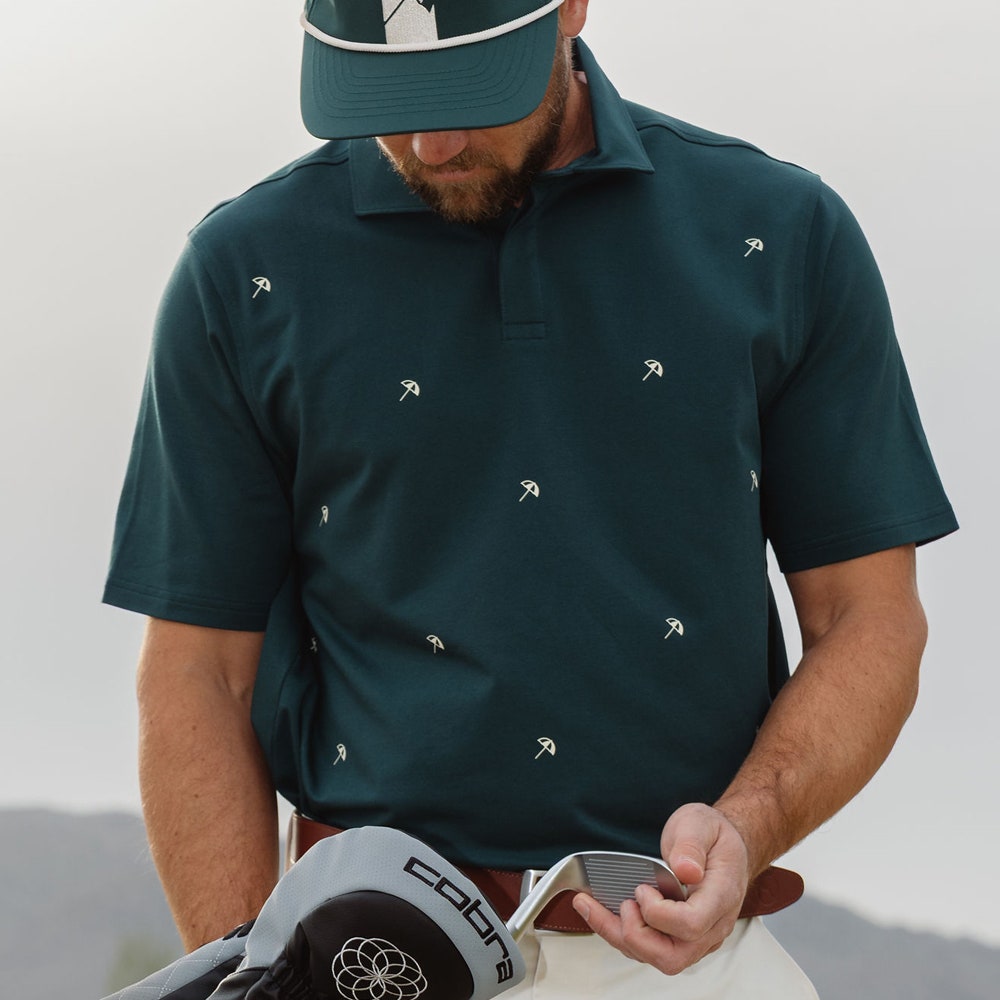 PUMA Golf Shirt - AP Modalon Umbrella Polo - Forest Green SS26