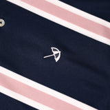 PUMA Golf Shirt - AP Pique Stripe Polo - Deep Navy AW26