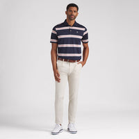PUMA Golf Shirt - AP Pique Stripe Polo - Deep Navy AW26