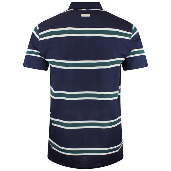PUMA Golf Shirt - AP Pique Stripe Polo - Deep Navy SS26