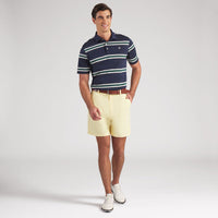 PUMA Golf Shirt - AP Pique Stripe Polo - Deep Navy SS26