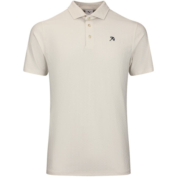 PUMA Golf Shirt - AP Textured Polo - Alpine Snow AW26