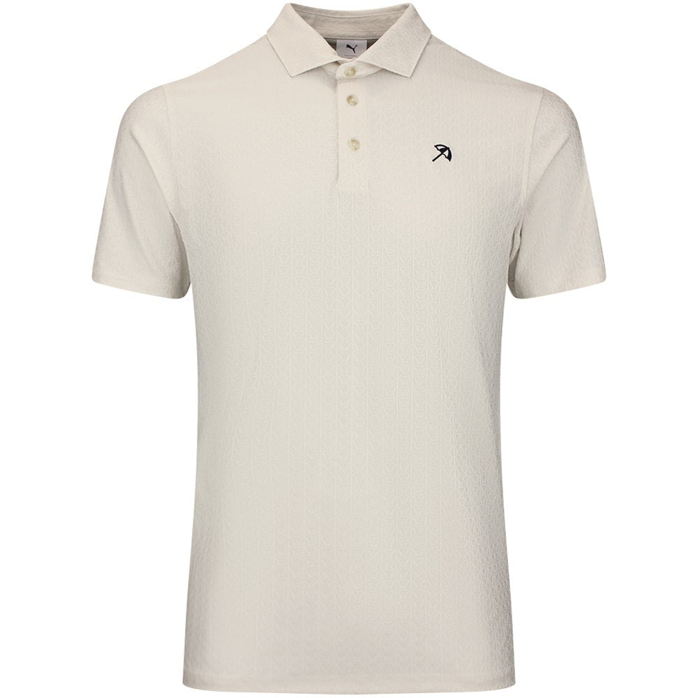 PUMA Golf Shirt - AP Textured Polo - Alpine Snow AW26