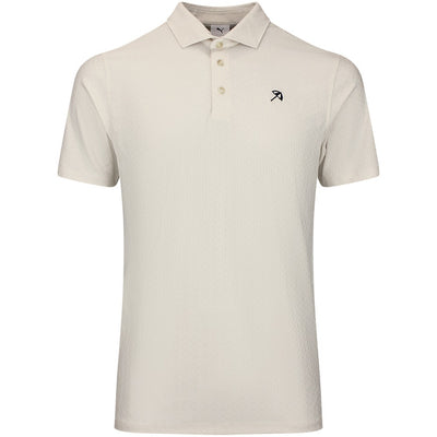 PUMA Golf Shirt - AP Textured Polo - Alpine Snow AW26