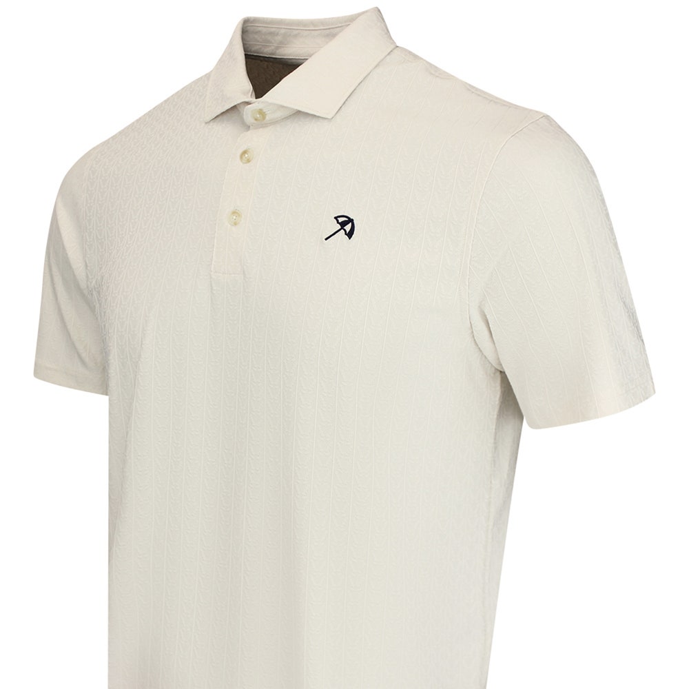 PUMA Golf Shirt - AP Textured Polo - Alpine Snow AW26