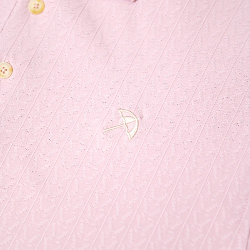 PUMA Golf Shirt - AP Textured Polo - Rose Glow AW26