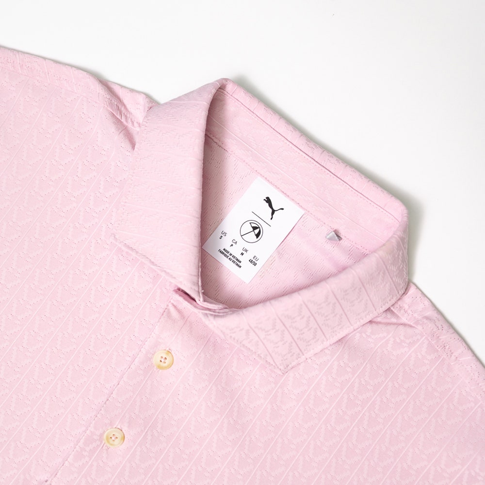 PUMA Golf Shirt - AP Textured Polo - Rose Glow AW26