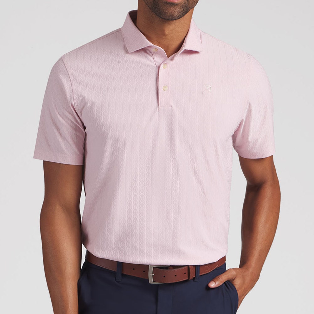 PUMA Golf Shirt - AP Textured Polo - Rose Glow AW26