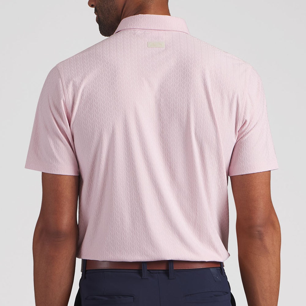 PUMA Golf Shirt - AP Textured Polo - Rose Glow AW26