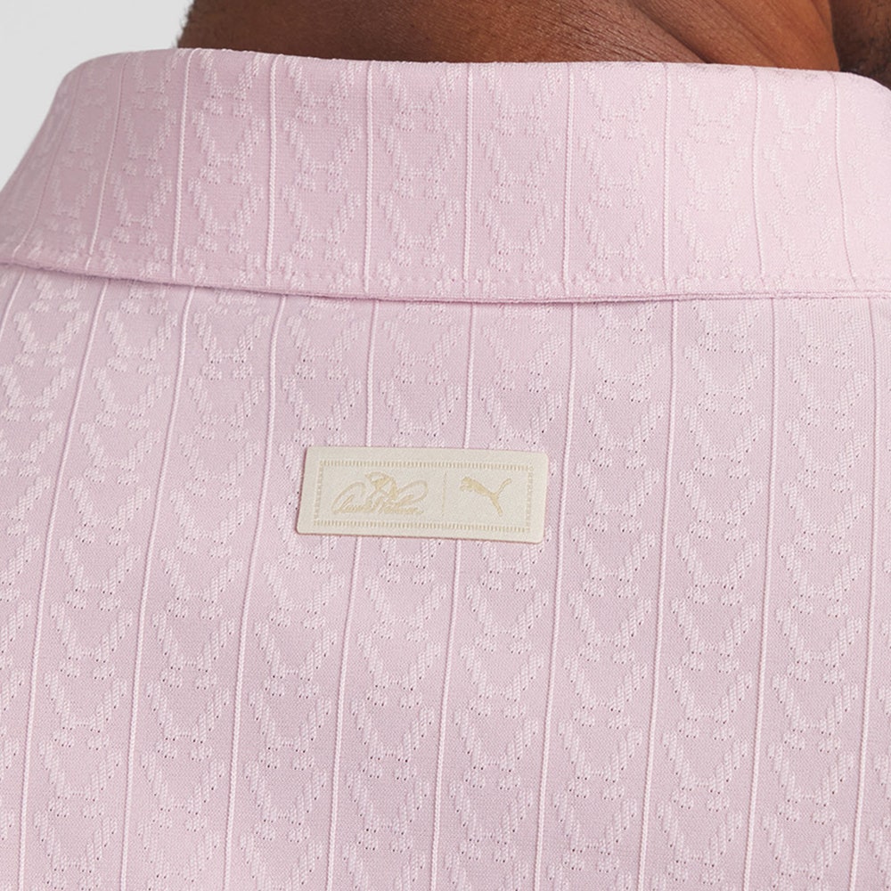 PUMA Golf Shirt - AP Textured Polo - Rose Glow AW26