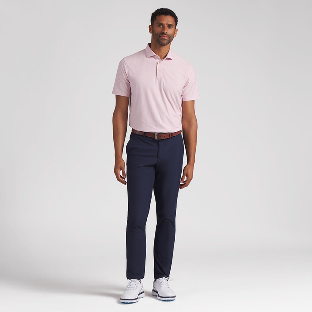 PUMA Golf Shirt - AP Textured Polo - Rose Glow AW26