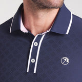 PUMA Golf Shirt - AP Tipped Jacquard Polo - Deep Navy AW25