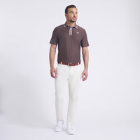 PUMA Golf Shirt - AP Tipped Jacquard Polo - Flat Bronze AW25