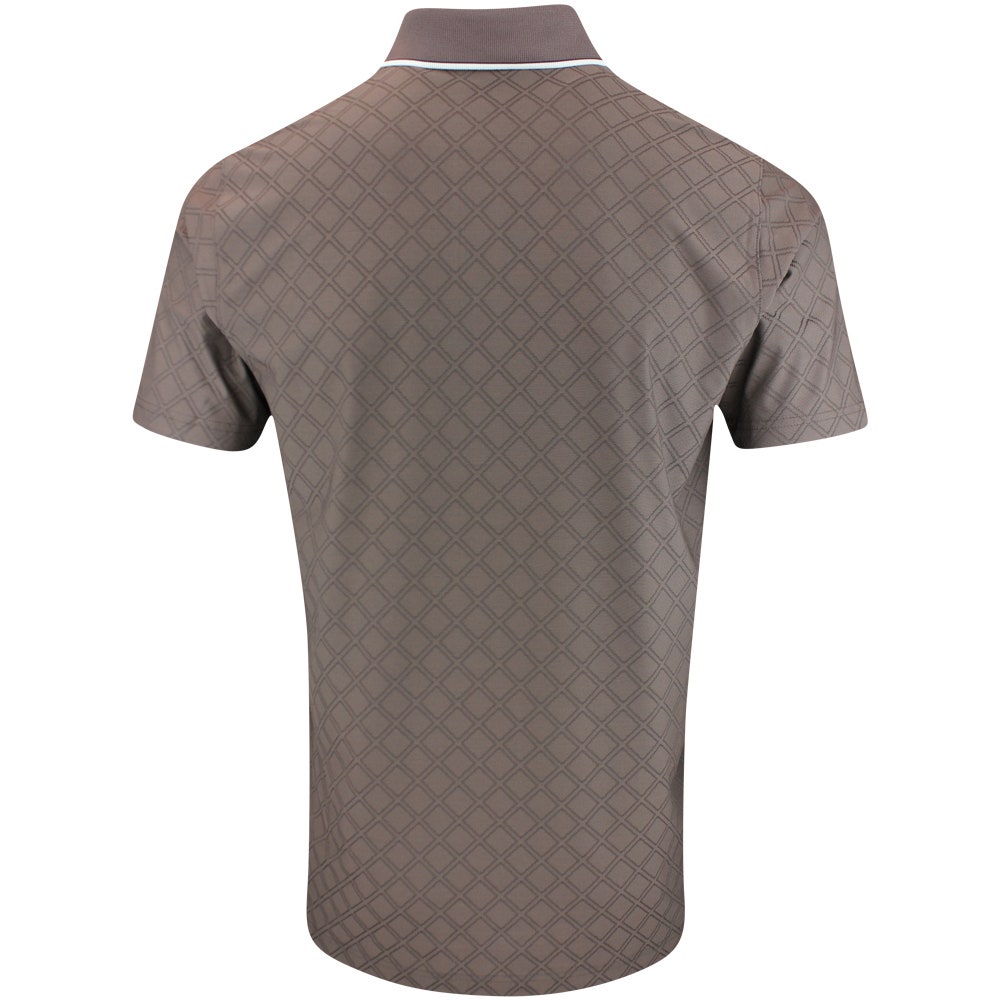 PUMA Golf Shirt - AP Tipped Jacquard Polo - Flat Bronze AW25