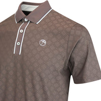 PUMA Golf Shirt - AP Tipped Jacquard Polo - Flat Bronze AW25
