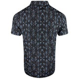 PUMA Golf Shirt - Cloudspun Argyle Bloom Polo - Black SS26
