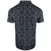 PUMA Golf Shirt - Cloudspun Argyle Bloom Polo - Black SS26