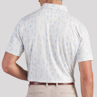 PUMA Golf Shirt - Cloudspun Argyle Bloom Polo - Warm White SS26