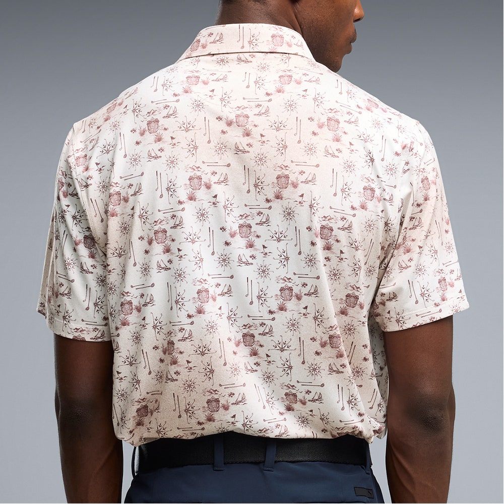 PUMA Golf Shirt - Cloudspun Coastal Claret Polo - Birch AW26