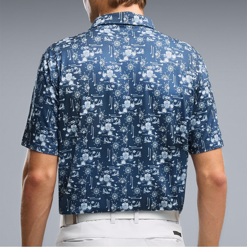 PUMA Golf Shirt - Cloudspun Coastal Claret Polo - Deep Navy AW26