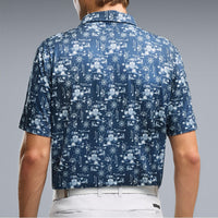 PUMA Golf Shirt - Cloudspun Coastal Claret Polo - Deep Navy AW26