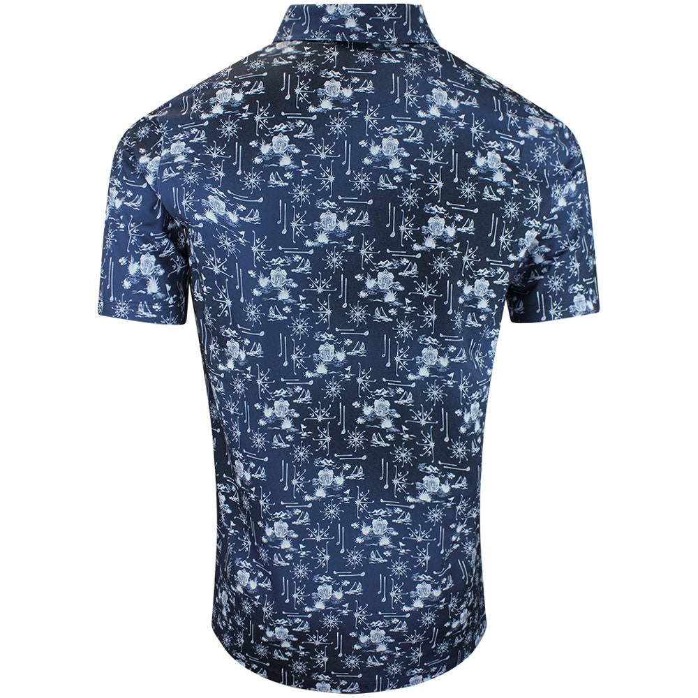 PUMA Golf Shirt - Cloudspun Coastal Claret Polo - Deep Navy AW26
