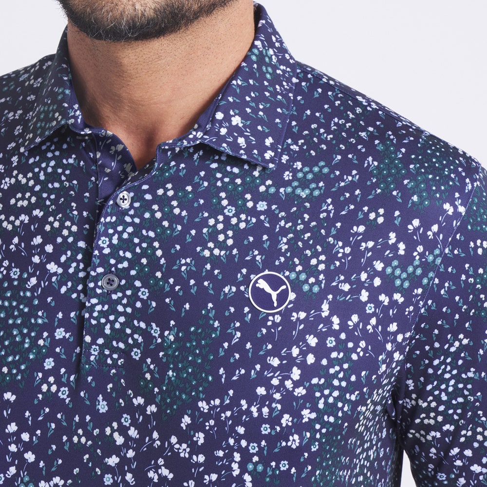 PUMA Golf Shirt - Cloudspun Garden Polo - Deep Navy AW25