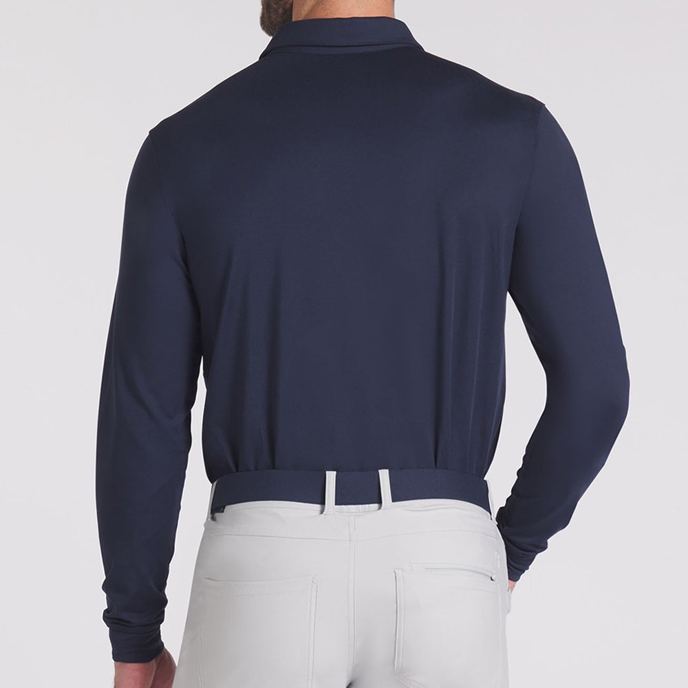 PUMA Golf Shirt - Cloudspun LS Midweight Polo - Deep Navy AW25