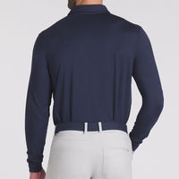 PUMA Golf Shirt - Cloudspun LS Midweight Polo - Deep Navy AW25