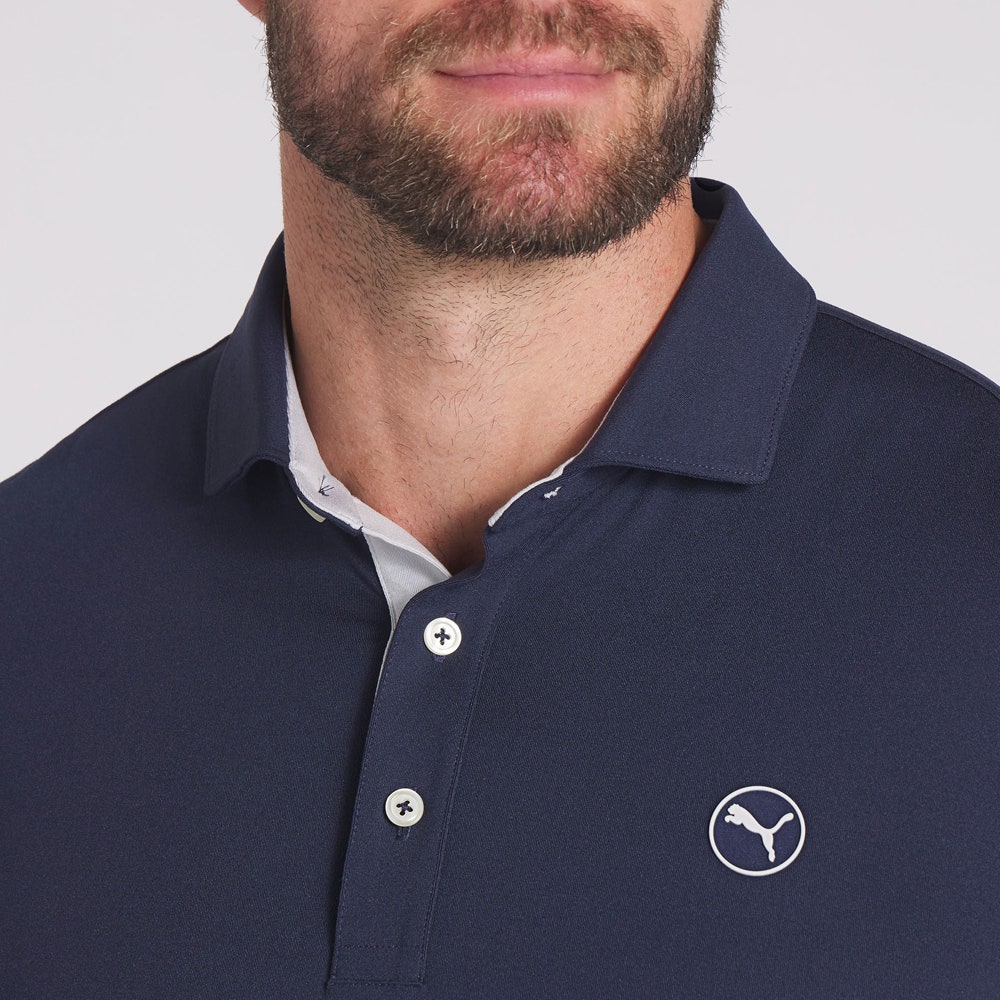 PUMA Golf Shirt - Cloudspun LS Midweight Polo - Deep Navy AW25