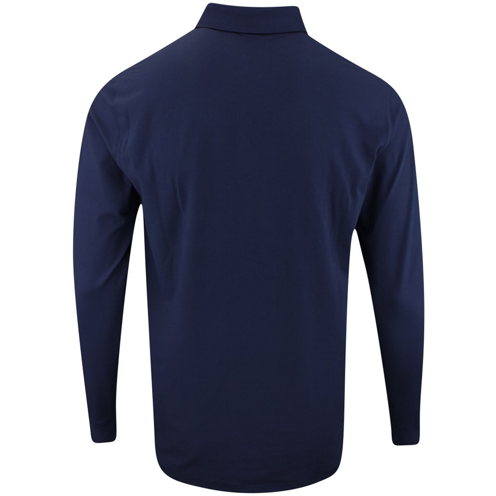 PUMA Golf Shirt - Cloudspun LS Midweight Polo - Deep Navy AW25