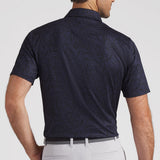 PUMA Golf Shirt - Cloudspun Marine Botanical Polo - Black AW26