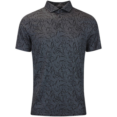 PUMA Golf Shirt - Cloudspun Marine Botanical Polo - Black AW26