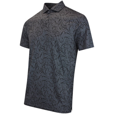 PUMA Golf Shirt - Cloudspun Marine Botanical Polo - Black AW26