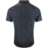 PUMA Golf Shirt - Cloudspun Marine Botanical Polo - Black AW26