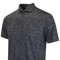 PUMA Golf Shirt - Cloudspun Marine Botanical Polo - Black AW26