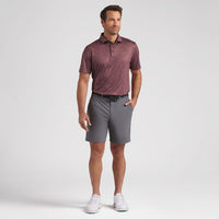 PUMA Golf Shirt - Cloudspun Marine Botanical Polo - Rich Cocoa AW26