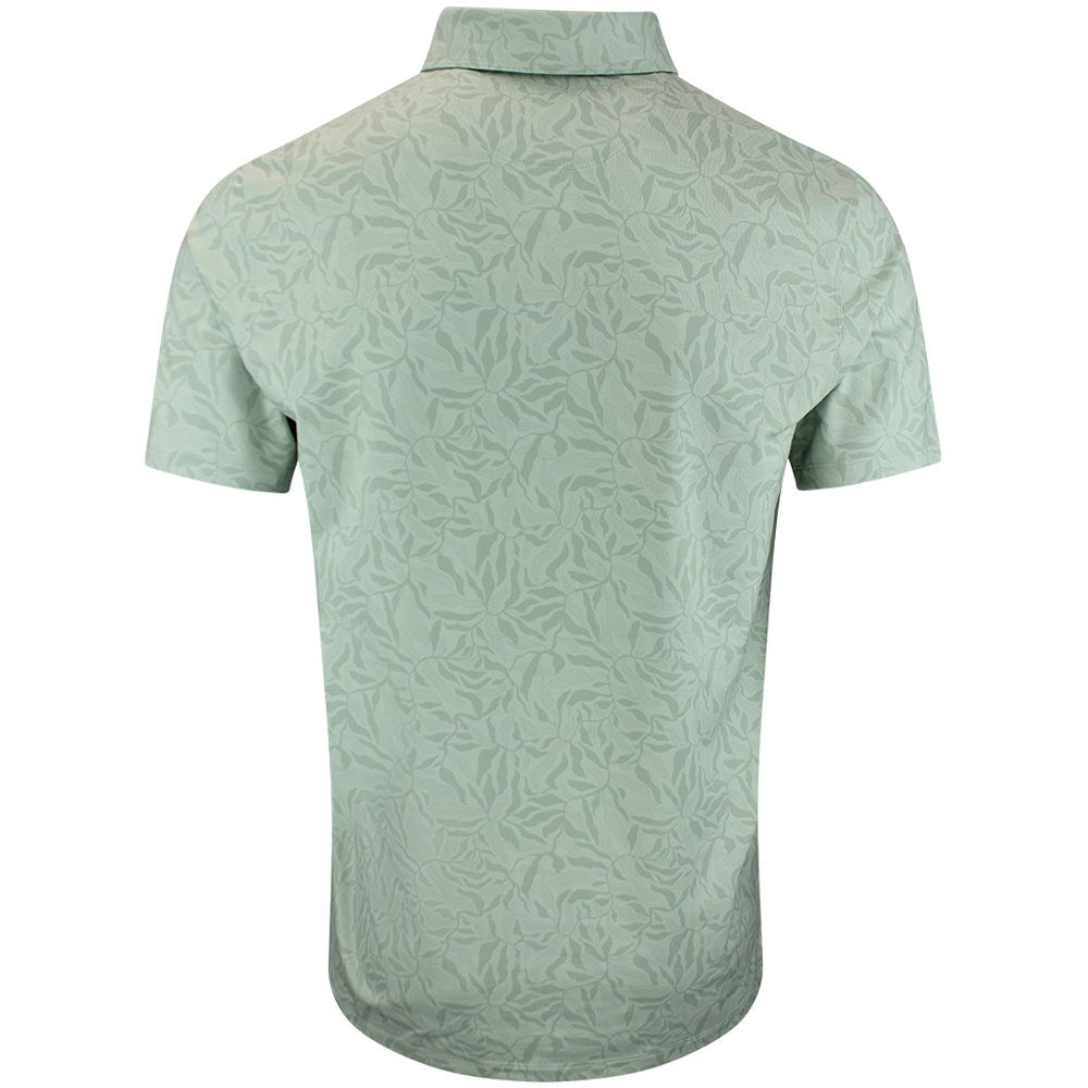 PUMA Golf Shirt - Cloudspun Marine Botanical Polo - Soft Grass AW26