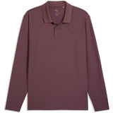 PUMA Golf Shirt - Cloudspun Midweight LS Polo - Rich Cocoa AW26