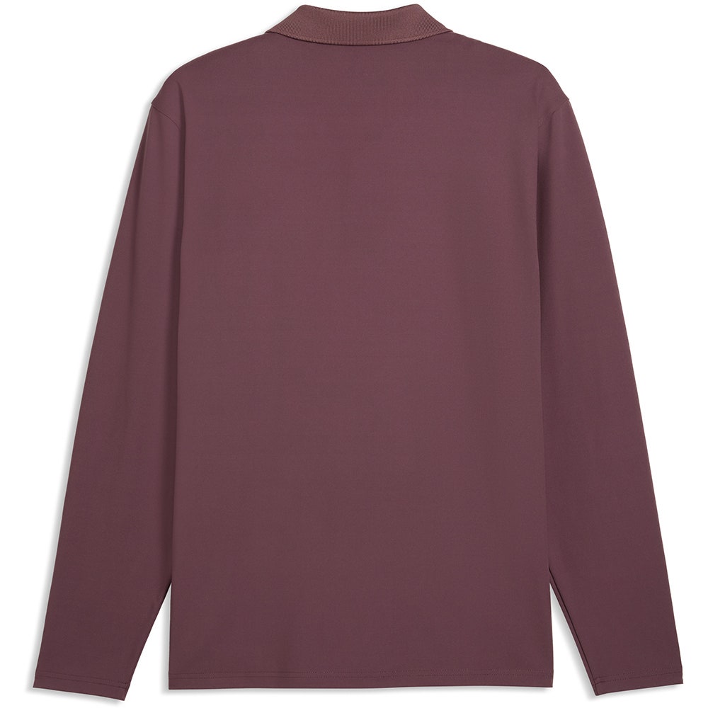 PUMA Golf Shirt - Cloudspun Midweight LS Polo - Rich Cocoa AW26