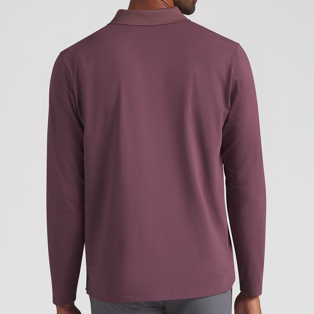 PUMA Golf Shirt - Cloudspun Midweight LS Polo - Rich Cocoa AW26