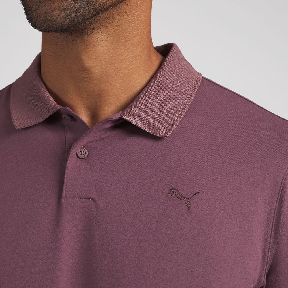 PUMA Golf Shirt - Cloudspun Midweight LS Polo - Rich Cocoa AW26