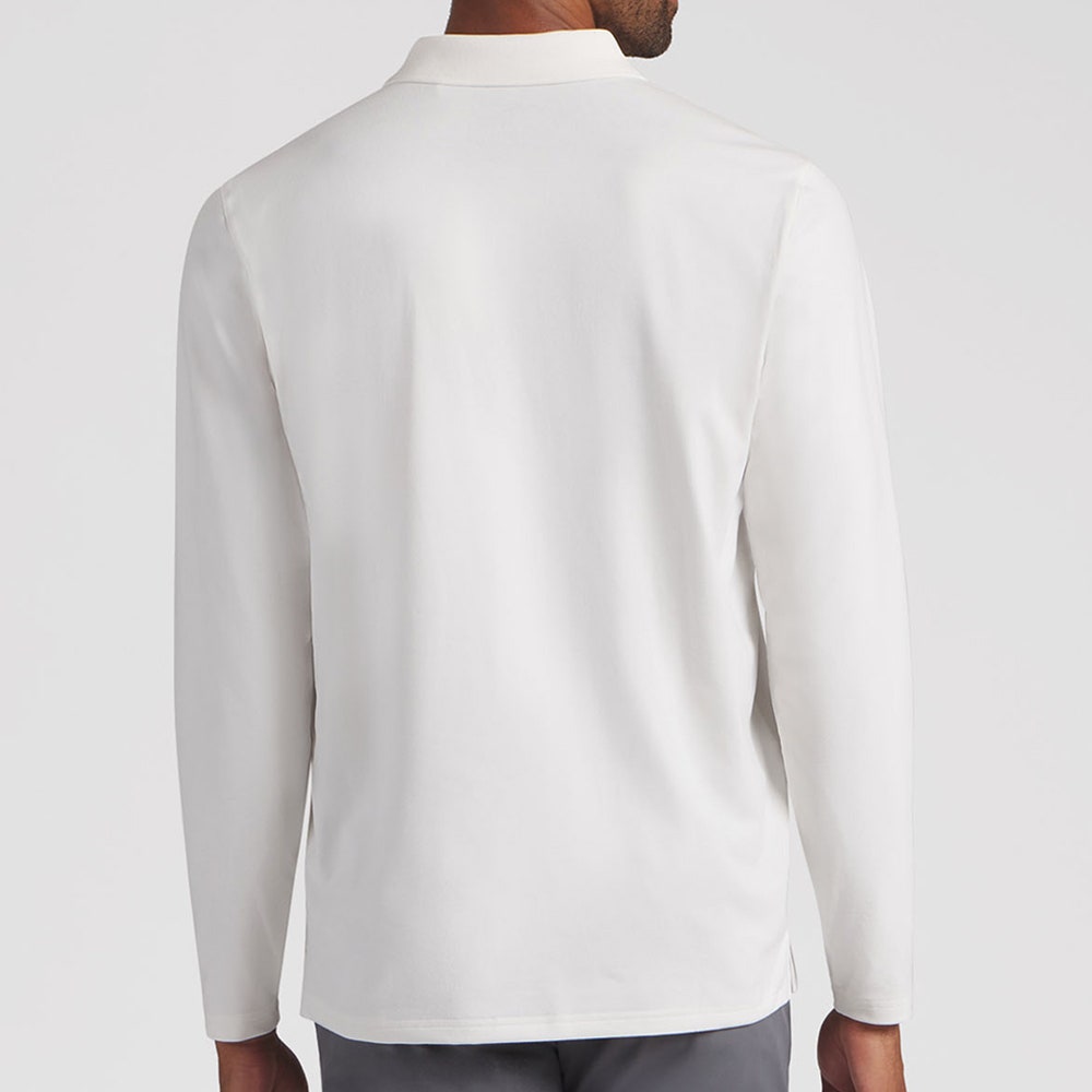 PUMA Golf Shirt - Cloudspun Midweight LS Polo - Warm White AW26