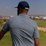 PUMA Golf Shirt - Cloudspun Mono Check Polo - Deep Navy SS26
