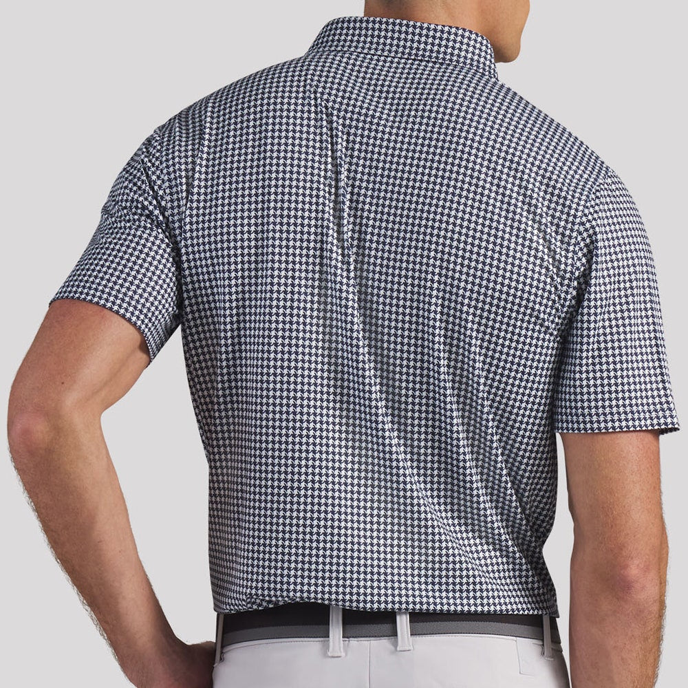 PUMA Golf Shirt - Cloudspun Mono Check Polo - Deep Navy SS26