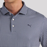 PUMA Golf Shirt - Cloudspun Mono Check Polo - Deep Navy SS26